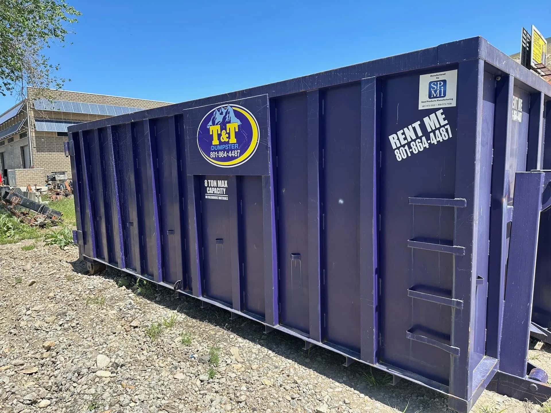 Dumpster rental services hero background